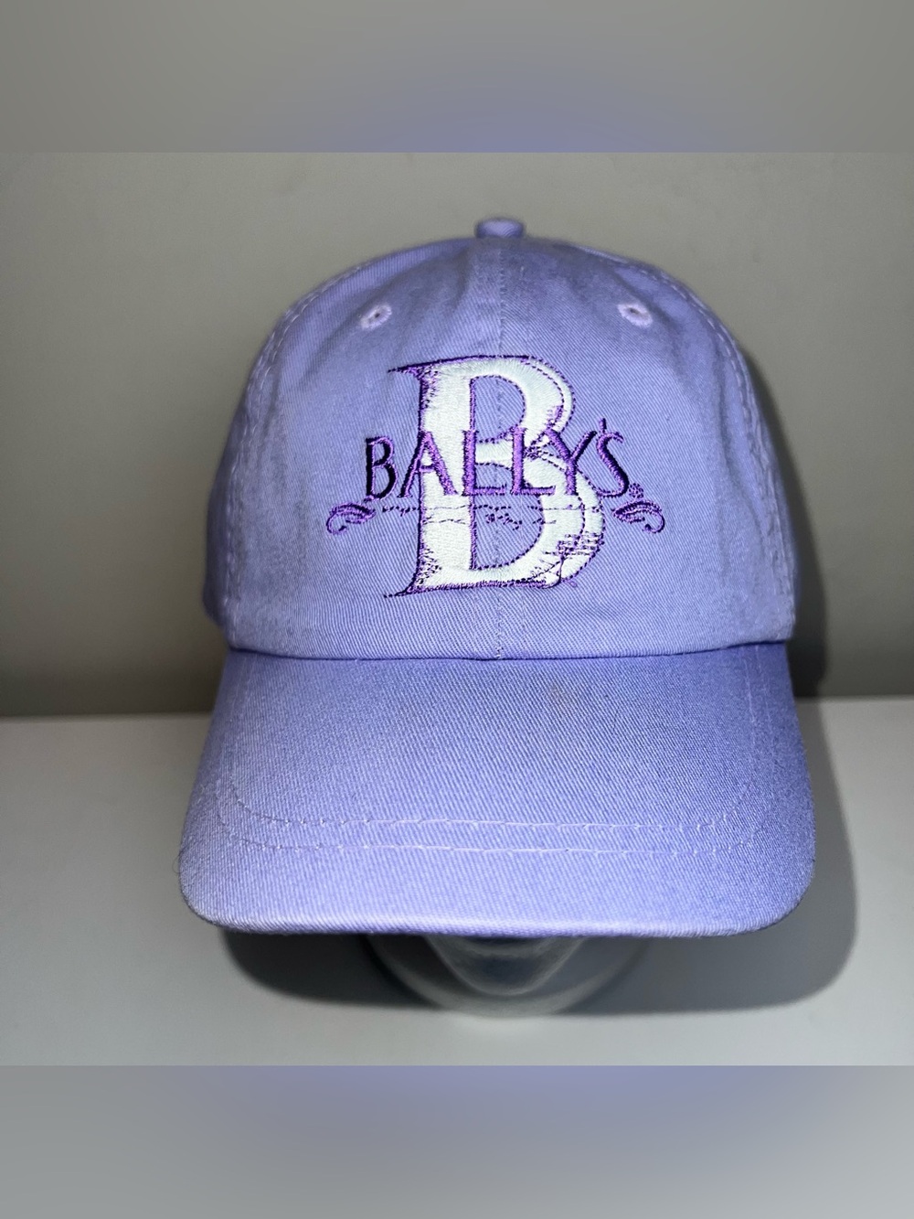 Bally’s Embroidered Lavender Baseball Cap